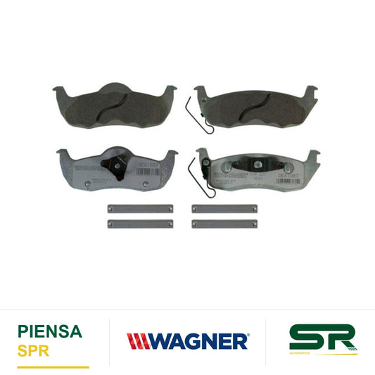 BALATA CERÁMICA TRASERA JEEP COMMANDER 2006-2010 ; JEEP GRAND CHEROKEE 2005-2006 ; JEEP GRAND CHEROKEE EXCEP SRT8 2005-2010 WAGNER