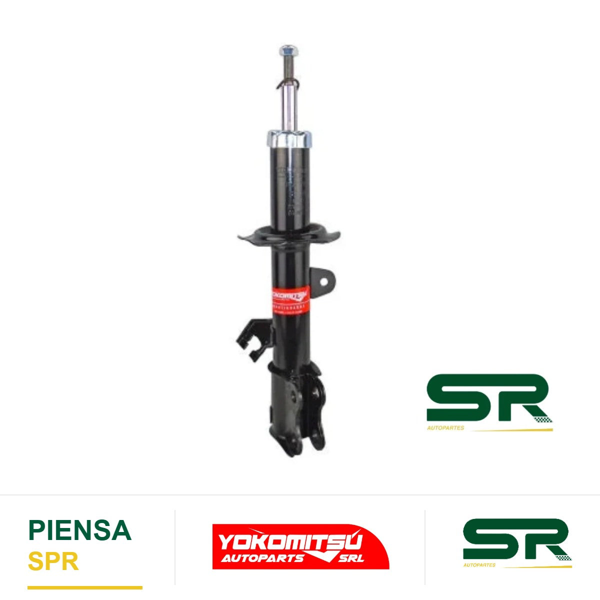 AMORTIGUADOR DELANTERO IZQUIERDO GAS NISSAN VERSA 2012-2019 (V-DRIVE/NOTE 2014-2019) YOKOMITSU
