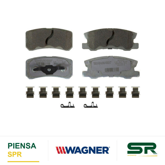 BALATA CERÁMICA TRASERA CHRYSLER 200 OPCIONAL 2012-2012 ; CHRYSLER CIRRUS 2007-2009 ; DODGE AVENGER R / T 2008-2008 ; DODGE CALIBER 2008-2009 ; JEEP COMPASS OPCIONAL 2007-2014 ; JEEP PATRIOT OPCIONAL 2007-2014 MITSUBISHI ENDEAVOR 2004-2011 ; WAGNER
