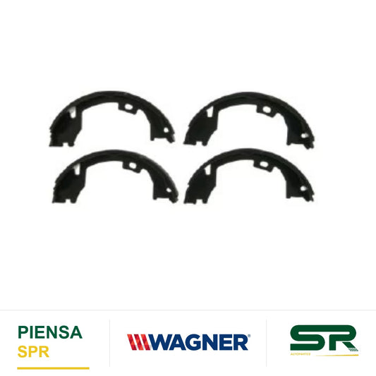BALATA SEMIMETÁLICA TRASERA BALATA DE TAMBOR 2192-S854 DODGE RAM 1500 2006-2009 / RAM 2500 2006-2010 / RAM 3500 2006-2010 / FORD E-250 2005-2007 / F-250 2005-2009 / F-250 SUPER DUTY 2005-2012 / F-350 2005-2012 / F-350 SUPER DUTY 2005-2012 / F-450 WAGNER