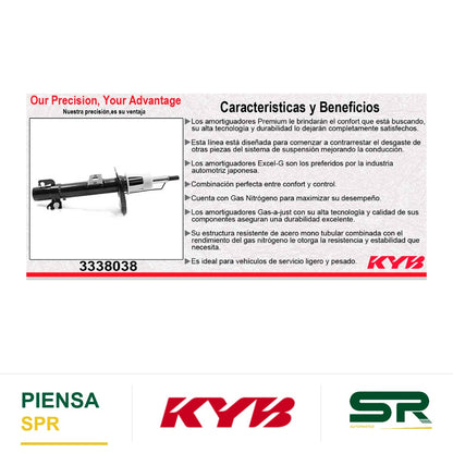 AMORTIGUADOR DELANTERO GAS EXCEL-G VW UP TODOS (2016-2018). KYB