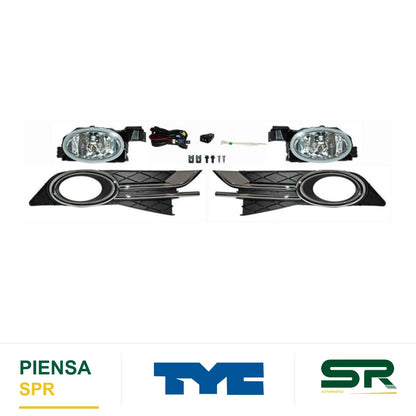FARO DE NIEBLA CROMADA JUEGO HONDA ODYSSEY 2014-2017 C / PARRILLA FILO TYC
