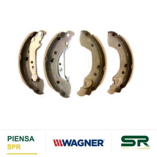 BALATA SEMIMETÁLICA TRASERA BALATA DE TAMBOR 16X4-FT073 NISSAN MARCH 2014-2015 / MICRA 2015-2018 / NOTE 2014-2015 / VERSA 2012-2018 = J1N4-16X4-ZFTV-FT073 = 1689-S1020 WAGNER