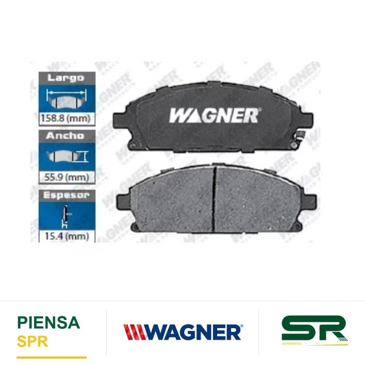 BALATA CERÁMICA DELANTERA ACURA MDX 2003-2006 / INFINITI QX4 03 / NISSAN PATHFINDER 2002-2004 / QUEST 2004-2009 / X-TRAIL 2005-2009 WAGNER