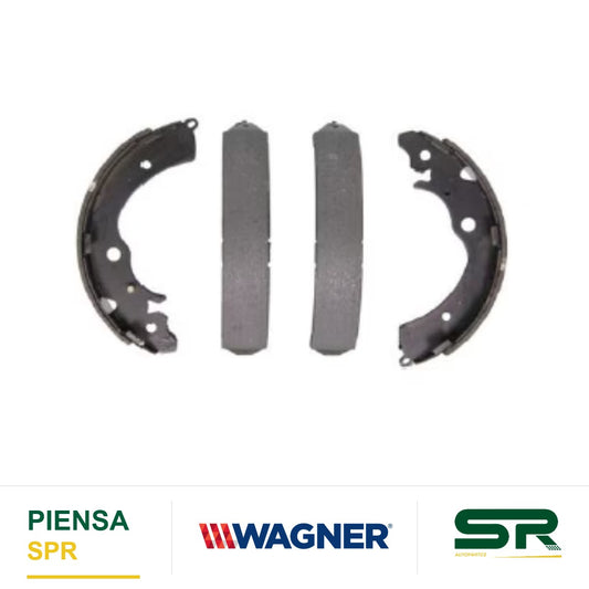BALATA SEMIMETÁLICA TRASERA BALATA DE TAMBOR 1429-S627 ACURA EL 2003-2005 , HONDA ACCORD 1990-2007 , HONDA CIVIC HYBRID 2003-2012 , HONDA CR-V 1997-2001 WAGNER