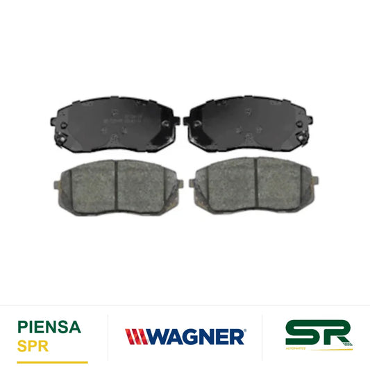 BALATA CERÁMICA DELANTERA HYUNDAY ELANTRA GT 2018-2020 / KONA 2018-2021 / VELOSTER 2019-2021 / KIA FORTE 2019-2022 / SELTOS 2021-2022 / SOUL 2017-2019 WAGNER