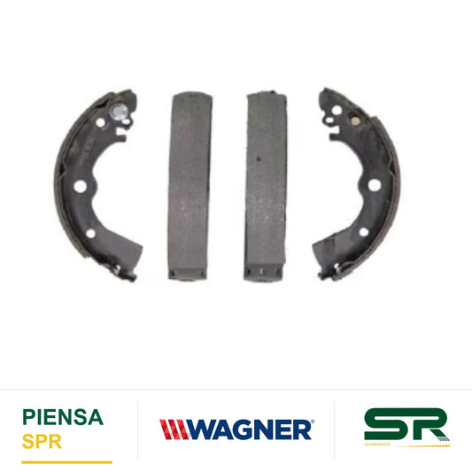 BALATA SEMIMETÁLICA TRASERA BALATA DE TAMBOR 1438-S638 NISSAN 200SX 1995-1998 , NISSAN NX 1991-1993 , NISSAN SENTRA 1991-1999 , NISSAN TSURU 1992-2015 WAGNER