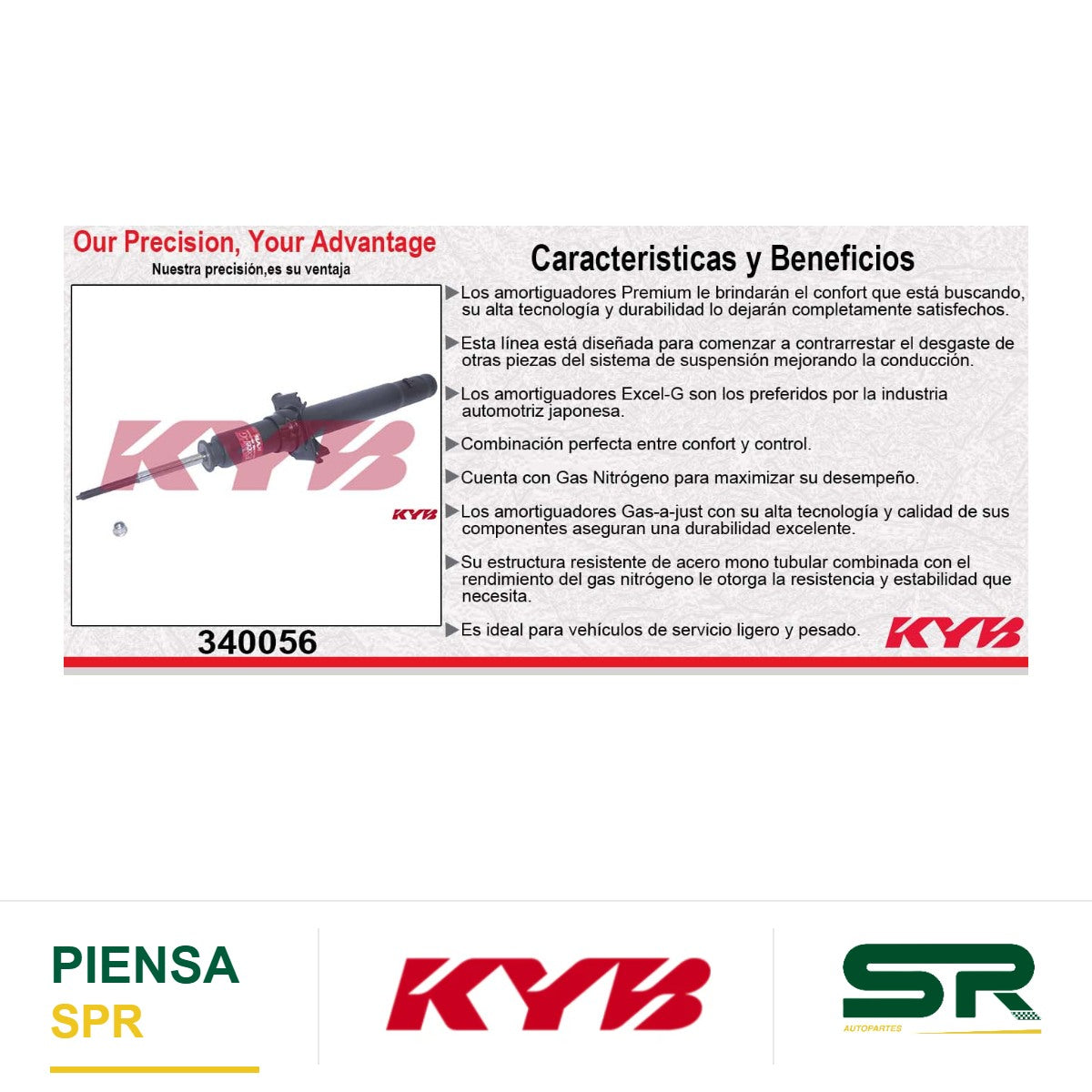 AMORTIGUADOR DELANTERO GAS EXCEL-G ACURA RL AWD (2005-2012) KYB