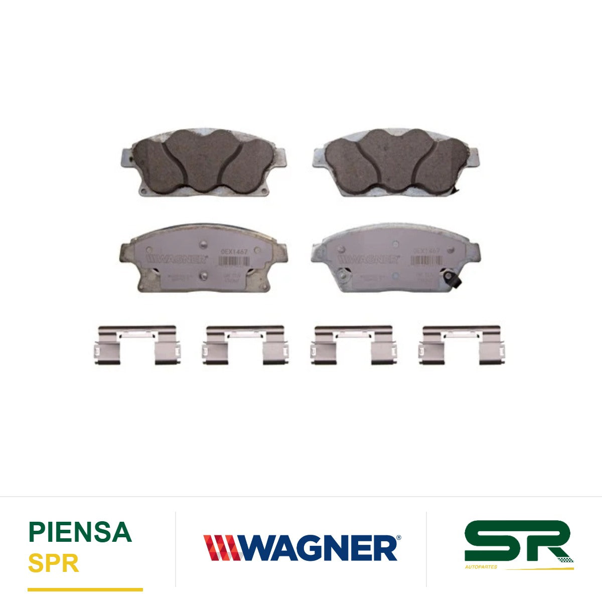 BALATA CERÁMICA DELANTERA BUICK ENCORE 2013-2017 / VERANO 2012-2017 / CADILLAC ATS 2013-2018 / CHEV CRUZE 2014-2015 / TRAX 2014-2017 / VOLT 2011-2015 WAGNER