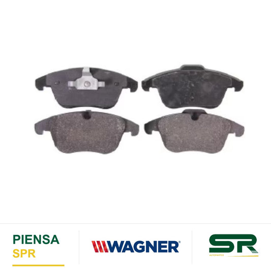 BALATA SEMIMETÁLICA DELANTERA LAND ROVER LR2 2008-2015 / RANGER ROVER EVOQUE 2012-2015 / VOLVO S60 2013-2018 / S80 2007-2016 / V40 2013-2014 / V60 2013-2018 / V70 2008-2010 / XC70 2008-2016 / MG GT 2022 / MG HS 2021-2022 WAGNER