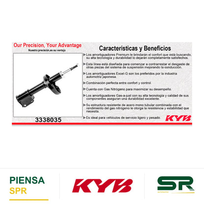 AMORTIGUADOR DELANTERO GAS EXCEL-G RENAULT CLIO SOLO EURO CLIO (2007-2010) KYB