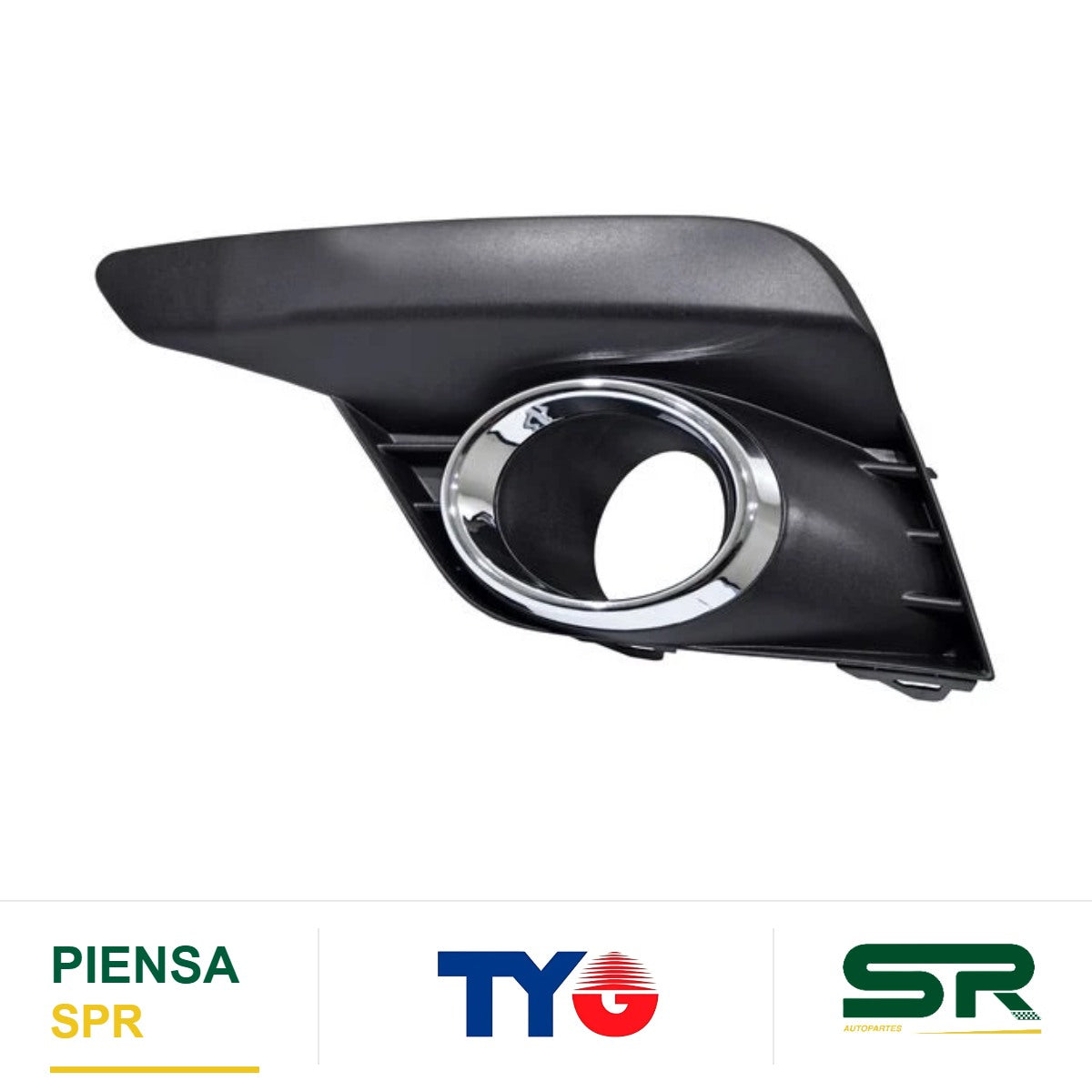 REJILLA IZQUIERDA PARA FARO DE NIEBLA CROMADA RENAULT LOGAN 2023-2024 TYG