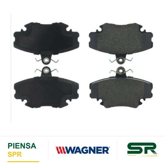 BALATA CERÁMICA DELANTERA NISSAN APRIO 2008-2009 / PLATINA 2002-2010 / RENAULT CLIO 2002-2009 / SANDERO 2010-2012 / STEPWAY 2010-2012 WAGNER