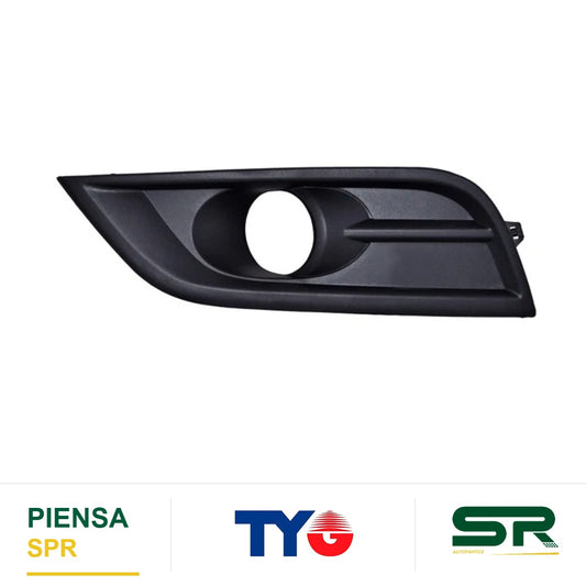 REJILLA IZQUIERDO SIN HOYO PARA SENSOR PARA FARO DE NIEBLA NEGRA RENAULT KOLEOS 2017-2019 PINT MTP TYG