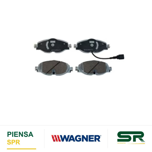 BALATA SEMIMETÁLICA DELANTERA AUDI A3 2015-2019 / A3 QUATTRO 2015-2017 / TT QUATTRO 2016-2017 / SEAT LEON 2014-2017 / VOLKSWAGEN GOLF 2015-2017 / GTI 2015-2016 / CROSSGOLF 17 / CADDY 2016-2017 WAGNER