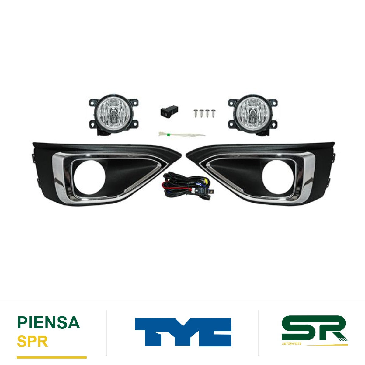 FARO DE NIEBLA JUEGO HONDA BR-V 2019-2020 PRIME C / PARRILLA TYC