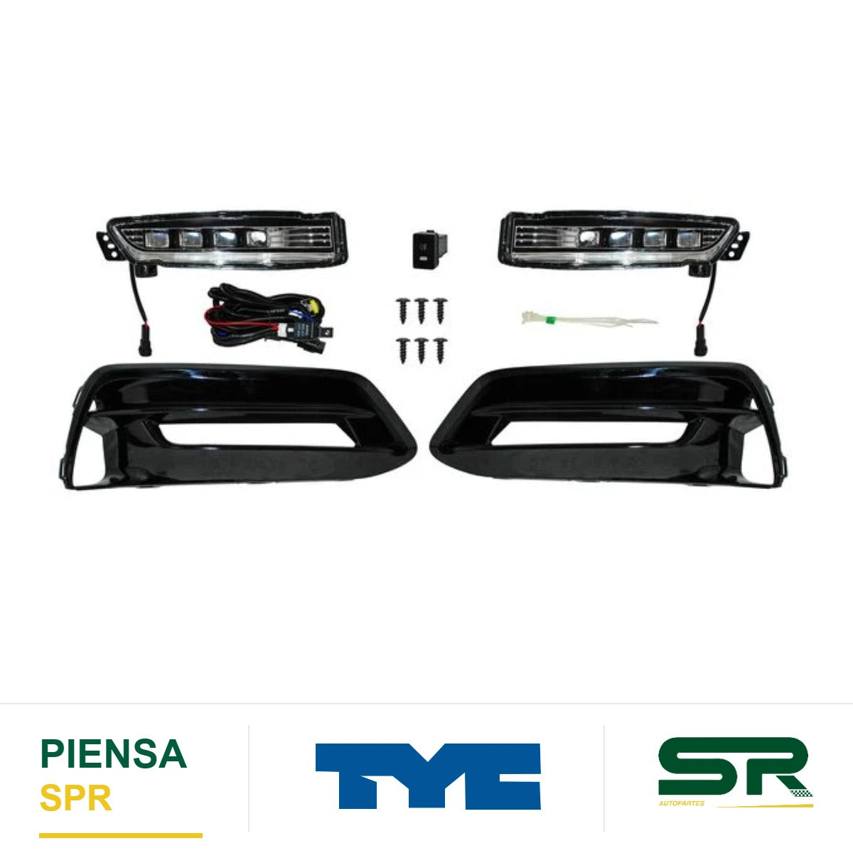 FARO DE NIEBLA JUEGO LED HONDA ACCORD 2018-2019 C / PARRILLA TYC