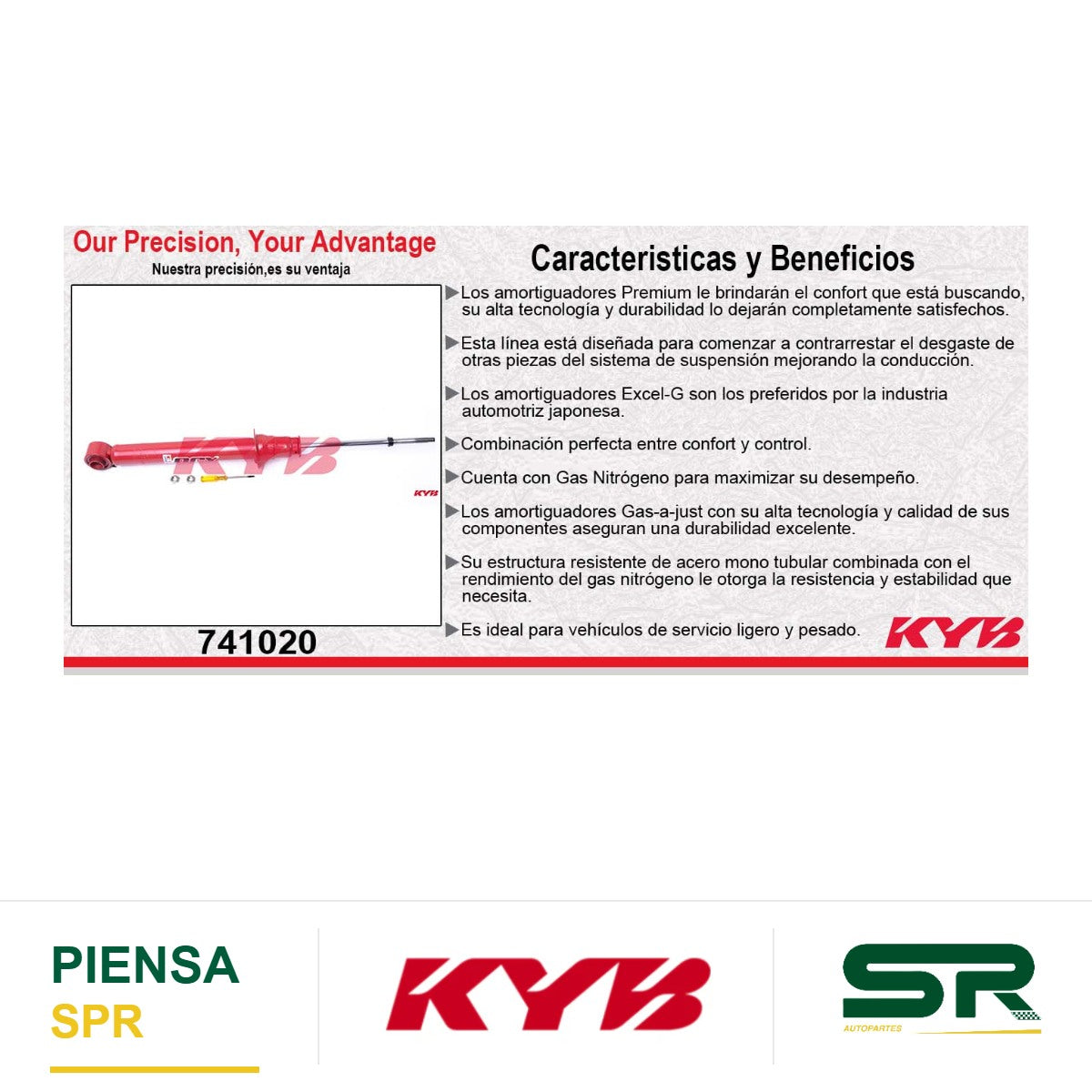 AMORTIGUADOR TRASERO GAS EXCEL-G MITSUBISHI ECLIPSE GENERACIËN VI 2000-2005 KYB