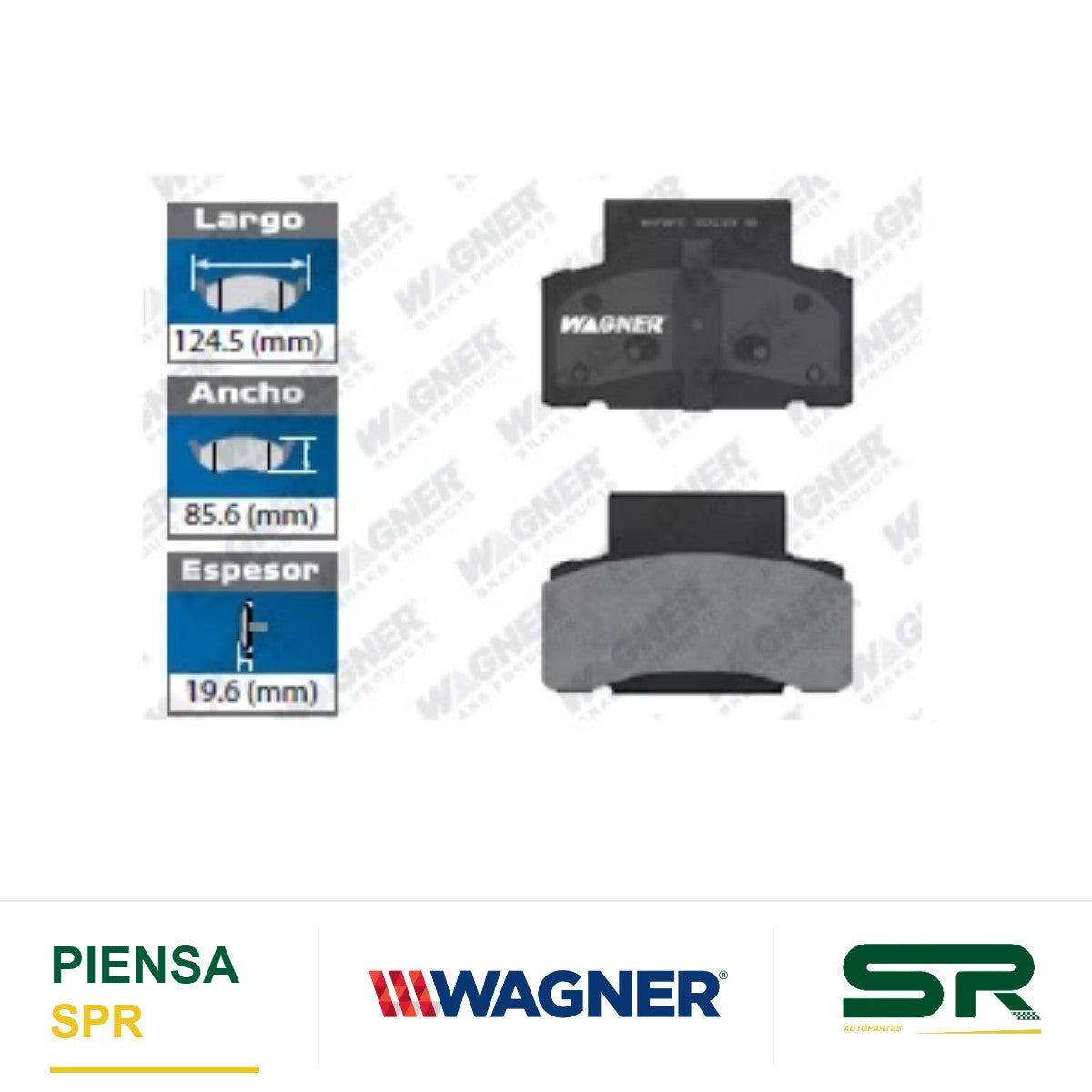 BALATA SEMIMETÁLICA DELANTERA CHEV C-30 1990-1991 / C-3500 1996-1999 / C-3500 DRW 1994-1999 / EXPRESS VAN G3500 1998-2001 / K-2500 1997-1999 / VAN G3500 1998-2001 / RAM 2500 4WD 1999 / RAM 2500 1999-2001- RAM 3500 1994-2001 / RAM 4000 1999-2001 / SAVANA G