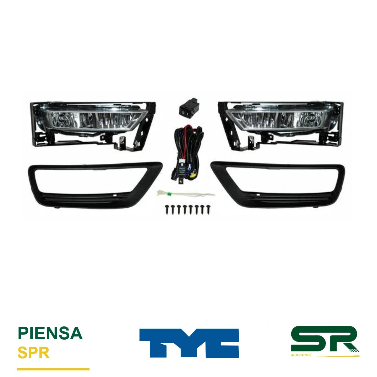 FARO DE NIEBLA JUEGO HONDA ACCORD 2013-2015 4P C / PARRILLA TYC