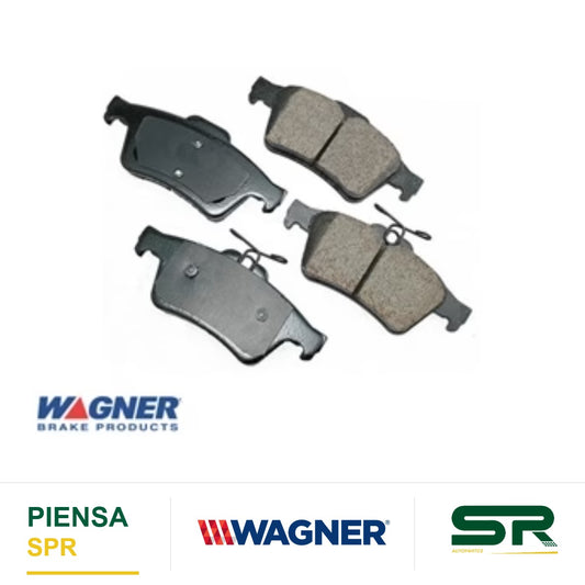 BALATA CERÁMICA TRASERA CHEVROLET VECTRA 2007-2008 / FORD ESCAPE 2013-2017 / FOCUS 2009-2016 / MAZDA 3 2004-2013 / MAZDA 5 2007-2014 / PONTIAC SOLSTICE 2006-2009 WAGNER