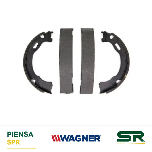 BALATA SEMIMETÁLICA TRASERA BALATA DE TAMBOR 1533-S791 FORD EXPLORER SPORT TRAC 2007-2010 , FORD EXPLORER 2002-2010 , LINCOLN AVIATOR 2003-2005 , MERCURY MOUNTAINEER 2002-2010 WAGNER