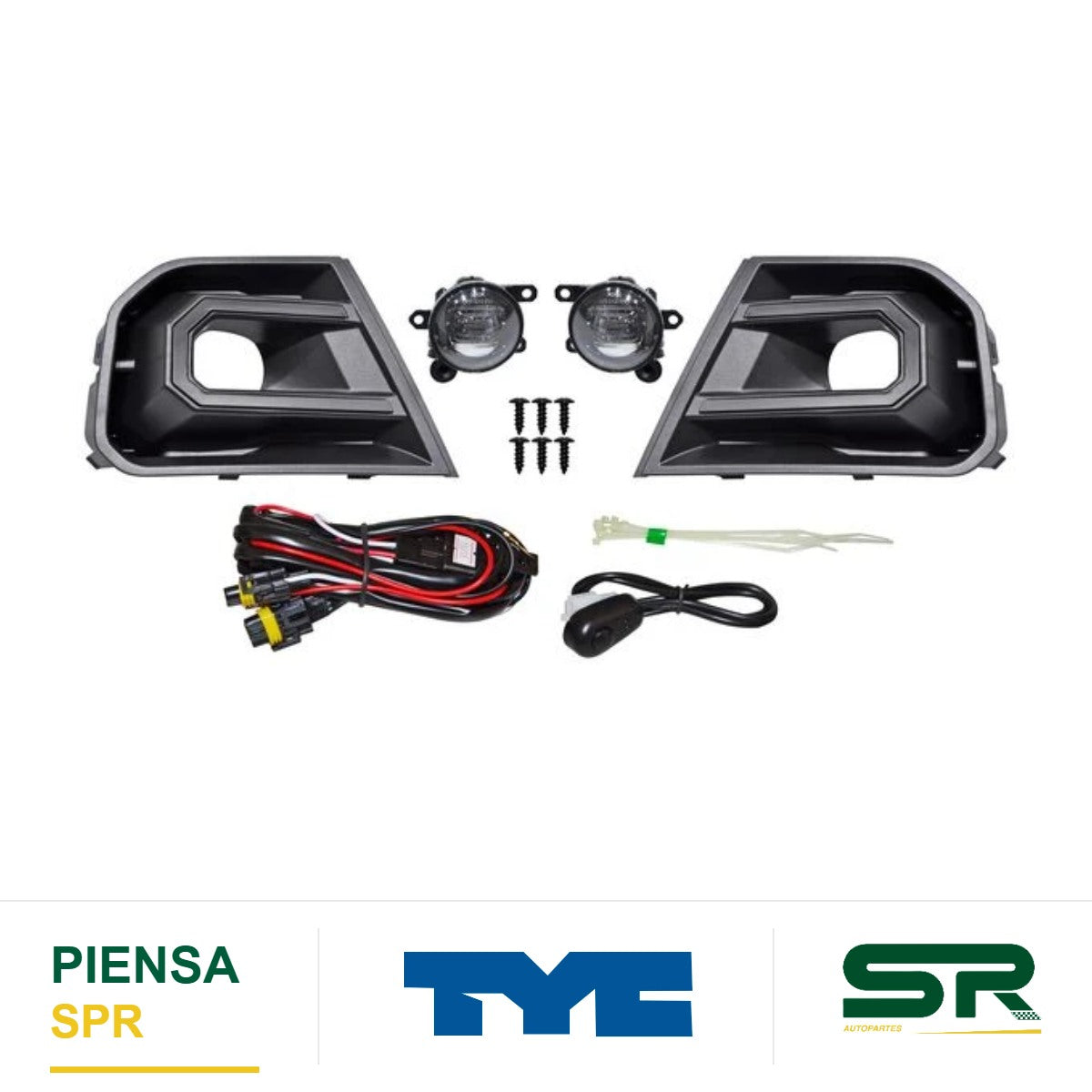 FARO DE NIEBLA JUEGO LED FORD RANGER 2023-2025 WILDTRAK C / PARRILLAS TYC