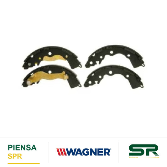 BALATA SEMIMETÁLICA TRASERA BALATA DE TAMBOR 1616-S910 DODGE ATTITUDE 2006-2011 , HYUNDAI ACCENT 2006-2011 , KIA RIO 2006-2011 , KIA RIO5 2006-2011 WAGNER