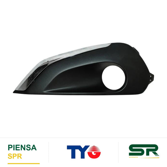 REJILLA IZQUIERDO PARA FARO DE NIEBLA CROMADA PEUGEOT 208 2017-2021 C / MOLD AGT TYG