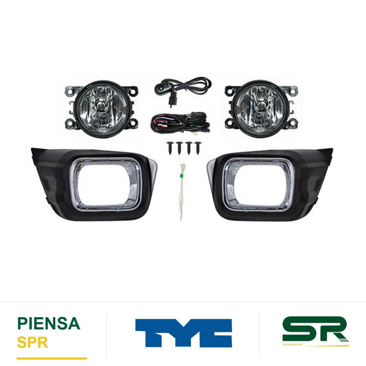 FARO DE NIEBLA CROMADA JUEGO CROMADA JUEGO FORD RANGER 20 C / PARRILLA FILO 624 TYC