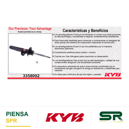 AMORTIGUADOR DELANTERO IZQUIERDO GAS EXCEL-G / BMW X1 20I, 28I L4 2.0 SDRIVE (2012-2015) KYB