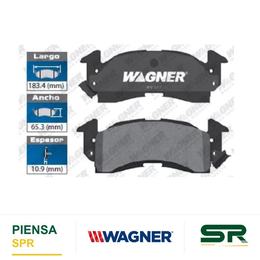 BALATA SEMIMETÁLICA TRASERA INFINITI QX56 2004-2010 / JEEP COMMANDER 2006-2010 / GRAND CHEROKEE 2005-2010 / NISSAN ARMADA 2005-2015 / PATHFINDER 04 / TITAN 2004-2015 WAGNER