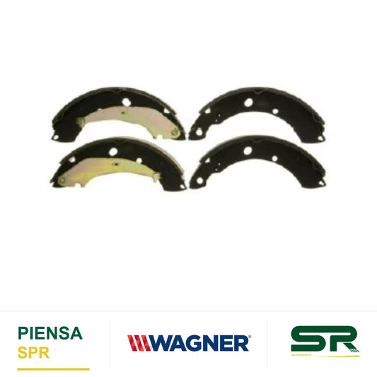BALATA SEMIMETÁLICA TRASERA BALATA DE TAMBOR 1542-S810 CRHYS PT CRUSIER 2004-2009 / VOLKSWAGEN VENTO 2014-2021 1542-S810 6RU-698-525AFP L&S WAGNER