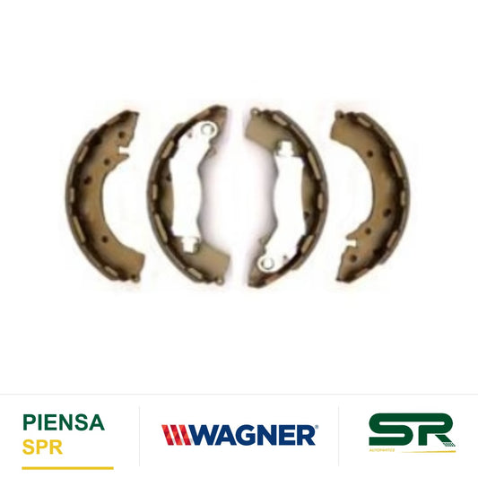 BALATA SEMIMETÁLICA TRASERA BALATA DE TAMBOR 1616-S1021 DODGE ATTITUDE 15 / GRAND I10 2015-2016 / HYUNDAI ACCENT 2012-2021 / ELANTRA 2017-2020 / VENUE 2020-2021 / KIS RIO 2018-2020 WAGNER