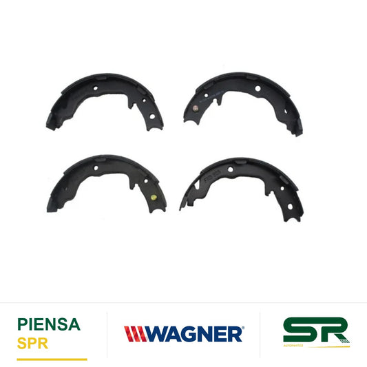 BALATA SEMIMETÁLICA TRASERA BALATA DE TAMBOR 2175-S886 CHRYSLER; 2 2011-2014, SEBRING 7-1; DODGE; CALIBER 7-12, AVENGER 8-14; JEEP; COMPASS 7-17, PATRIOT 2017-2016; MITSUBISHI; ECLIPSE 6-12, GALANT 4-12, LANCER 8-13, OUTLANDER 2 4L 8-11, OUTLANDER WAGNER
