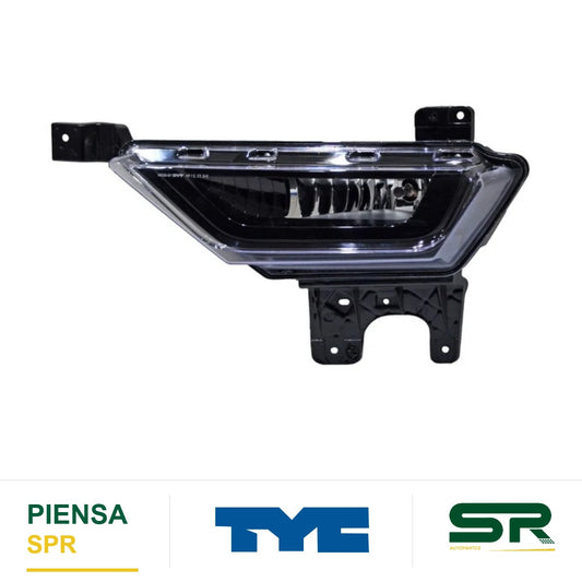 FARO DE NIEBLA IZQUIERDO CON FOCO FORD PICKUP 2023-2025 FONDO NEGRO TYC