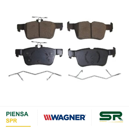BALATA CERÁMICA TRASERA FORD FUSION 2013-2017 / FUSION HYBRID 2013-2016 / EDGE 2015-2016 / LINCOLN MKZ 2013-2017 / MKC 2015-2017 / MKX 2016-2017 / ESCAPE 17 WAGNER
