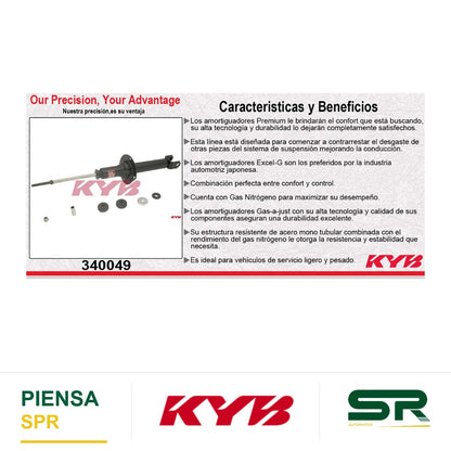 AMORTIGUADOR TRASERO GAS EXCEL-G ACURA TL (2012-2013) - TSX EXC. V6 (2009-2012). KYB