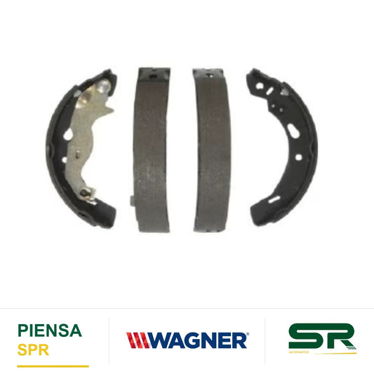 BALATA SEMIMETÁLICA TRASERA BALATA DE TAMBOR 1437-S984 FORD FIGO 2016-2018 / FIESTA HATCH BACK 2011-2018 / FIESTA SEDAN 2011-2018 / IKON 2013-2015 WAGNER