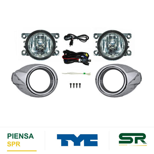 FARO DE NIEBLA CROMADA JUEGO FORD FOCUS 2012-2014 C / PARRILLA TYC