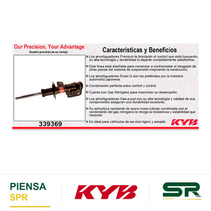 AMORTIGUADOR DELANTERO DERECHO GAS EXCEL-G SUBARU BRZ PREMIUM (2016-2018). KYB