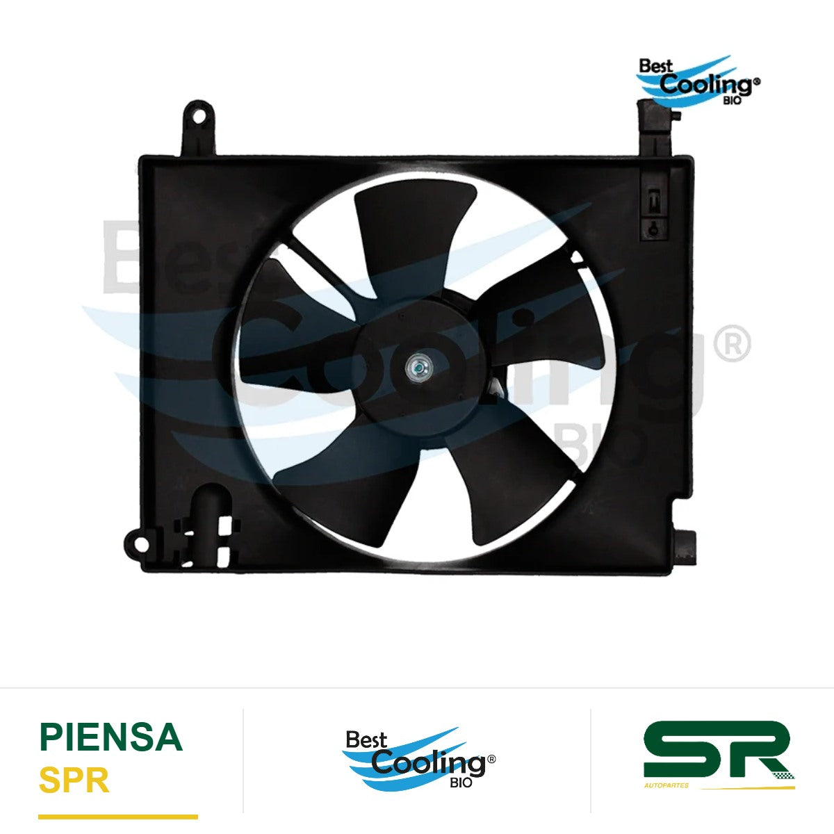 MOTOVENTILADOR 5 ASPAS CHEVROLET AVEO 1.6L 2008-2009 SUZUKI SWIFT 1.5L 2007-2008 PONTIAC G3 1.6L 2007-2008 TRANSMISION MANUAL 2 TERMINALES BEST COOLING