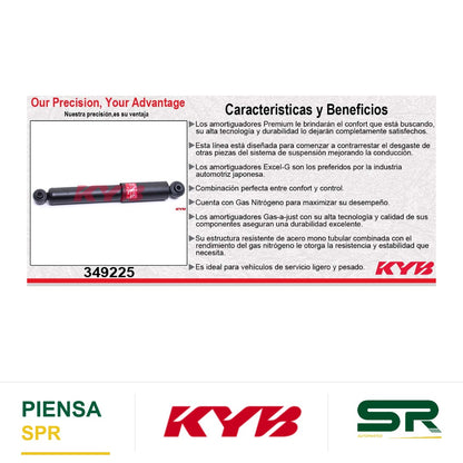 AMORTIGUADOR TRASERO GAS EXCEL-G CHRYS TOWN & COUNTRY EXC. NIVOMAT (2011-2014) - DODGE. GRAND CARAVAN (2013-2014) - RAM C/V (2012-2014) KYB