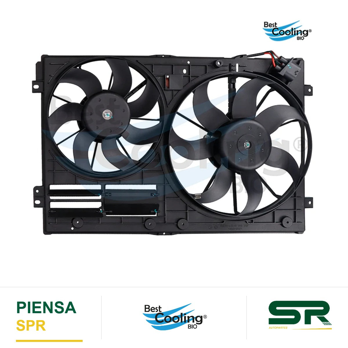 MOTOVENTILADOR VOLKSWAGEN JETTA A6 2.0L 2011-2018 TURBO BORA 2.0L 2006-2010 TURBO VOLKSWAGEN TRUCK TIGUAN 2.0L 2012-2017 TURBO BEST COOLING