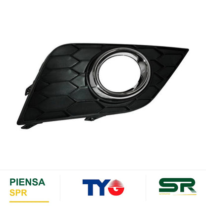 REJILLA DERECHA PARA FARO DE NIEBLA CON MOLDURA CROMADA NISSAN SENTRA 2017-2020 TYG