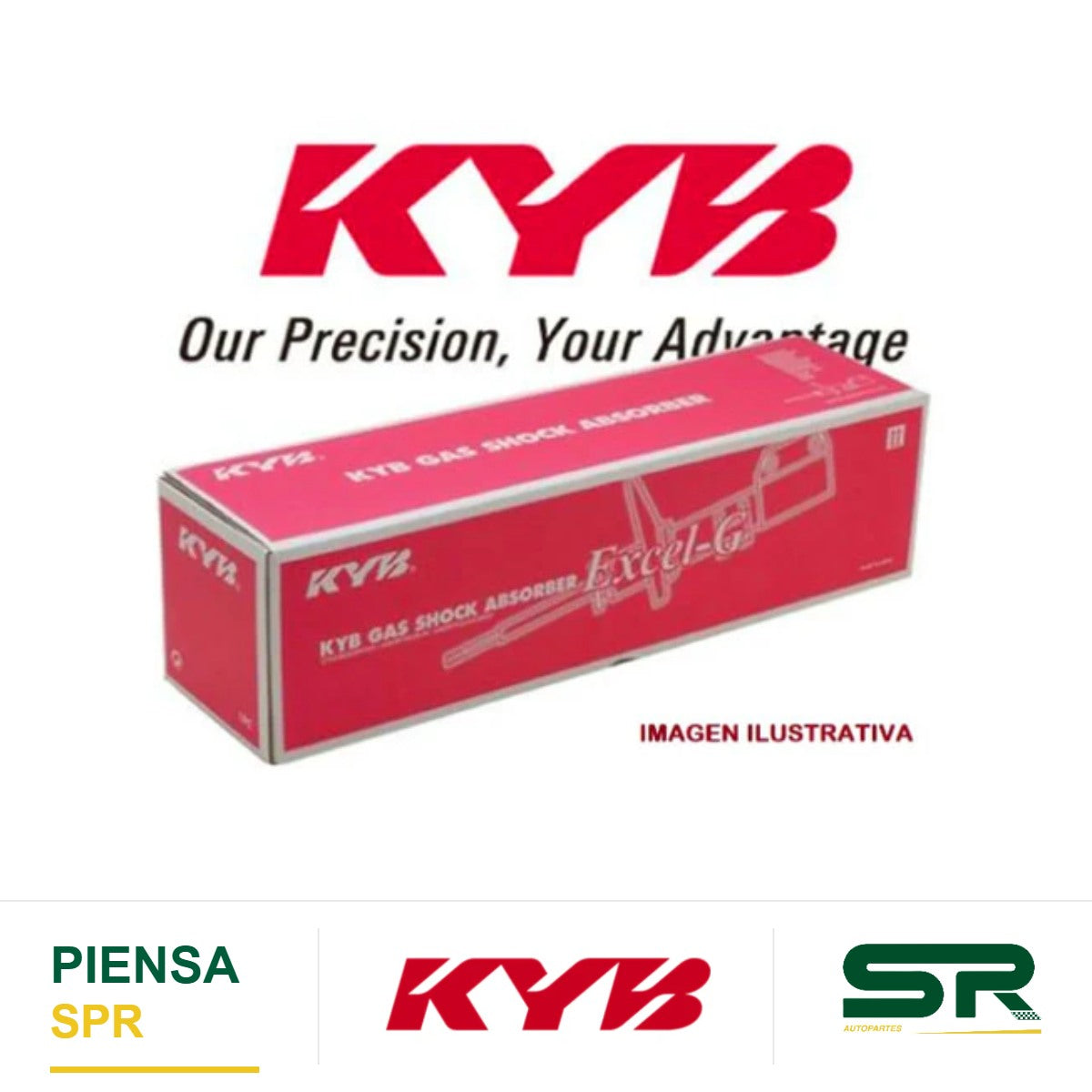 AMORTIGUADOR TRASERO GAS EXCEL-G SEAT IBIZA TODOS (2018-2020). KYB