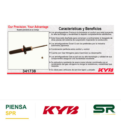 AMORTIGUADOR DELANTERO GAS EXCEL-G AUDI A4 2.0 EXC 4WD (2013-2016) - S3 2.0 EXC 4WD (2013-2016) KYB