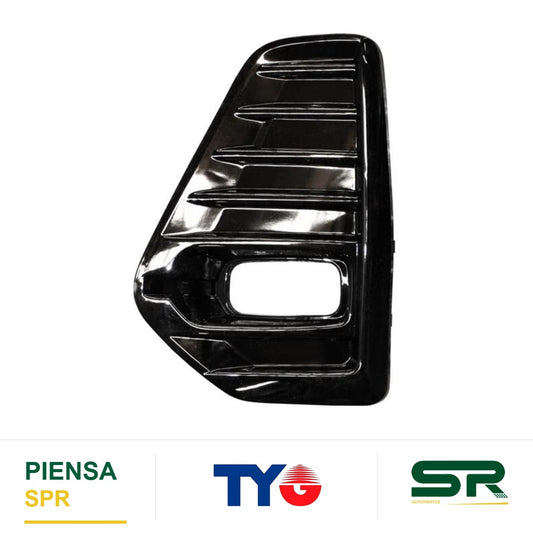 REJILLA IZQUIERDO PARA FARO DE NIEBLA NEGRA NISSAN KICKS 2021-2024 BRILLANTE 352 TYG