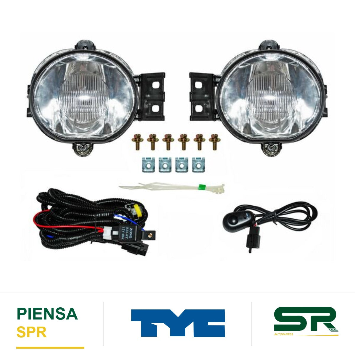 FARO DE NIEBLA JUEGO DODGE PICKUP 2002-2008 / DURANGO 2004-2006 TYC