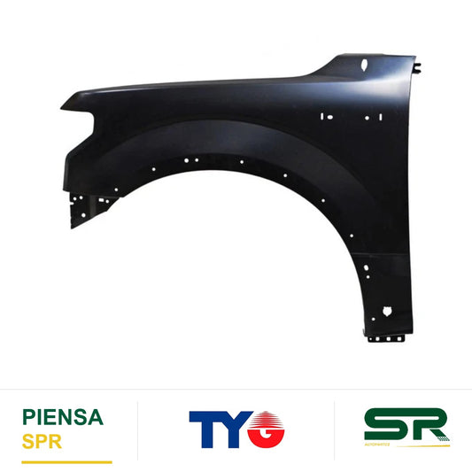 SALPICADERA IZQUIERDA CON HOYO PARA SENSOR ALUMINIO FORD PU 2015-2020 P / MOLD LAT TYG